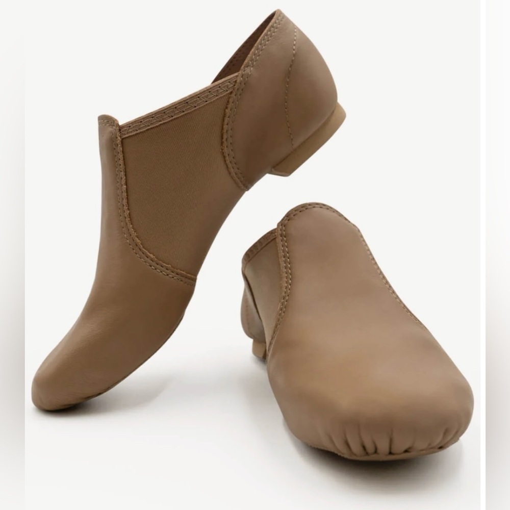 Capezio Beige Slip-On Dance Shoes